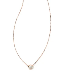 0.25 ct Audrey 14k Rose Gold Pendant Necklace in White Diamond
