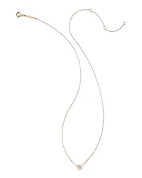 0.25 ct Audrey 14k Rose Gold Pendant Necklace in White Diamond