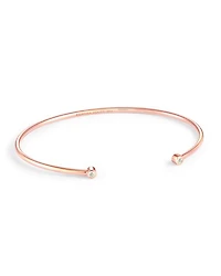 Audrey 14k Rose Gold Cuff Bracelet White Diamond