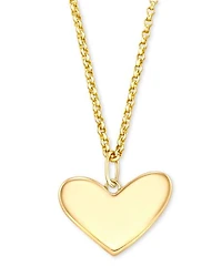 Ari Heart Charm Necklace in 14k White Gold