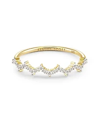 Finley 14k Yellow Gold Band Ring White Diamond
