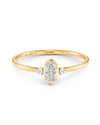Marisa 14k Yellow Gold Band Ring White Diamond