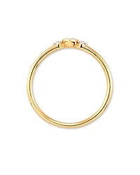 Marisa 14k Yellow Gold Band Ring White Diamond