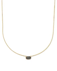 Marisa 14k Yellow Gold Pendant Necklace in Black Diamond