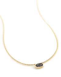 Marisa 14k Yellow Gold Pendant Necklace in Black Diamond