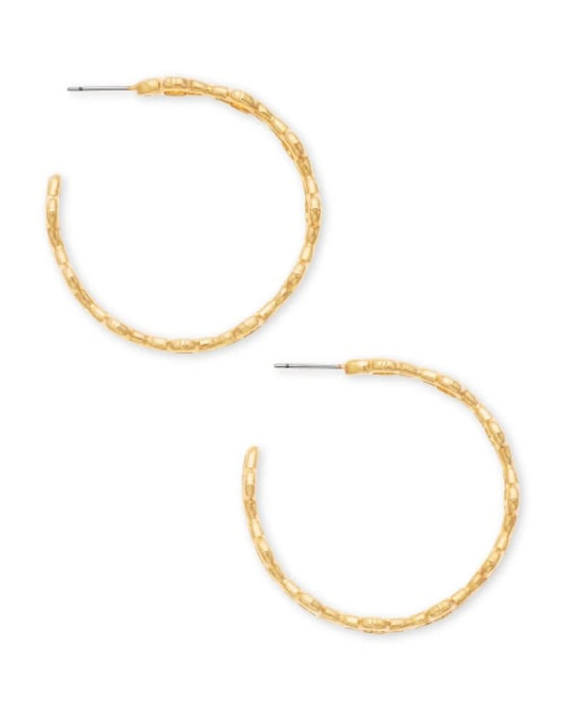 Abbie Hoop Earrings Gold