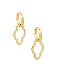 Abbie Convertible Huggie Earrings Gold