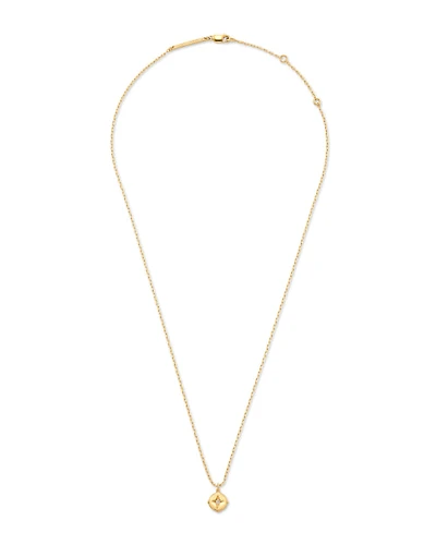 Adanna 18k Yellow Gold Vermeil Pendant Necklace in White Diamond