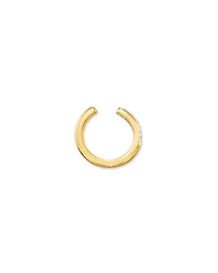 Bobbie 18k Yellow Gold Vermeil Ear Cuff in White Diamond