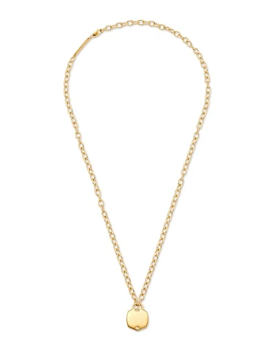 Davis Sterling Silver Chain Necklace in White Diamond