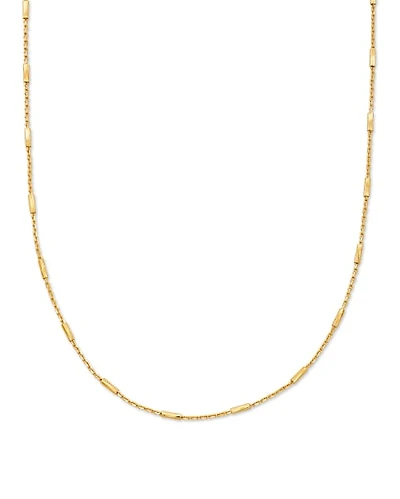 Roll Bar Chain Necklace in Mixed Metal