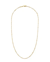 Roll Bar Chain Necklace in Mixed Metal