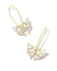Blair Gold Butterfly Drop Earrings Ivory Mother-of-Pearl