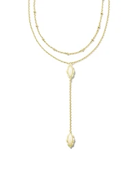Genevieve Multi Strand Y Necklace Silver
