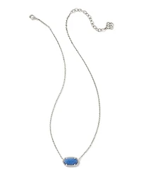 Elisa Silver Pendant Necklace Lilac Abalone