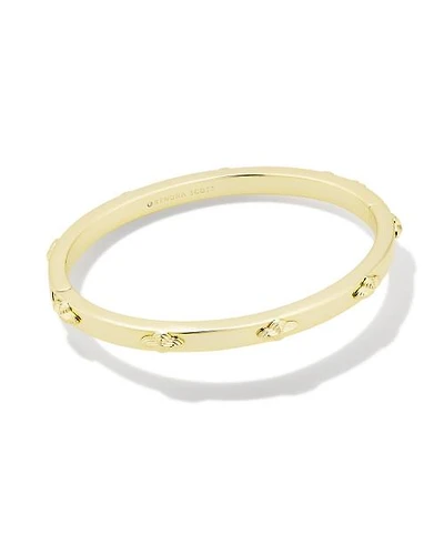 Abbie Metal Bangle Bracelet in Gold