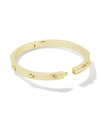 Abbie Metal Bangle Bracelet in Gold