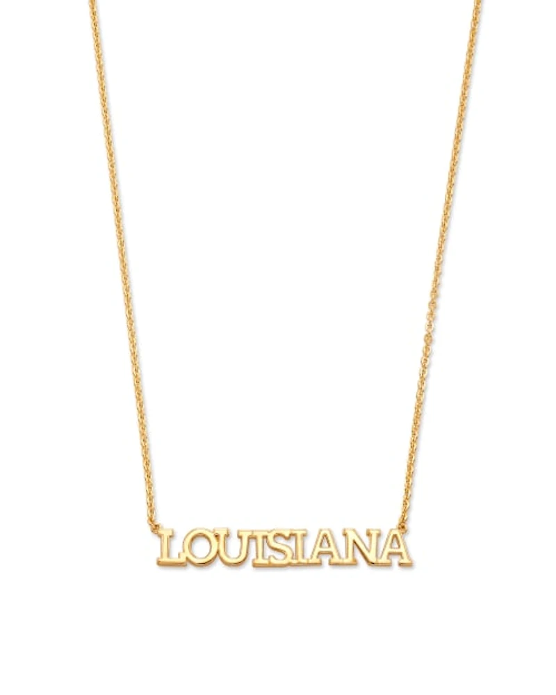 Louisiana Pendant Necklace in Sterling Silver