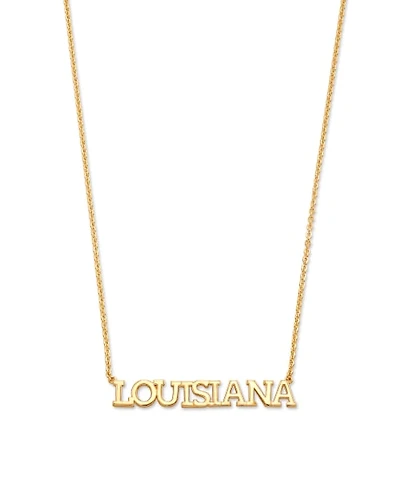 Louisiana Pendant Necklace in Sterling Silver