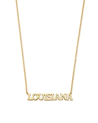 Louisiana Pendant Necklace in Sterling Silver