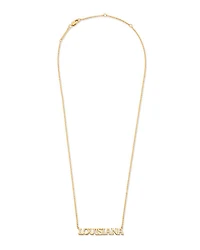 Louisiana Pendant Necklace in Sterling Silver