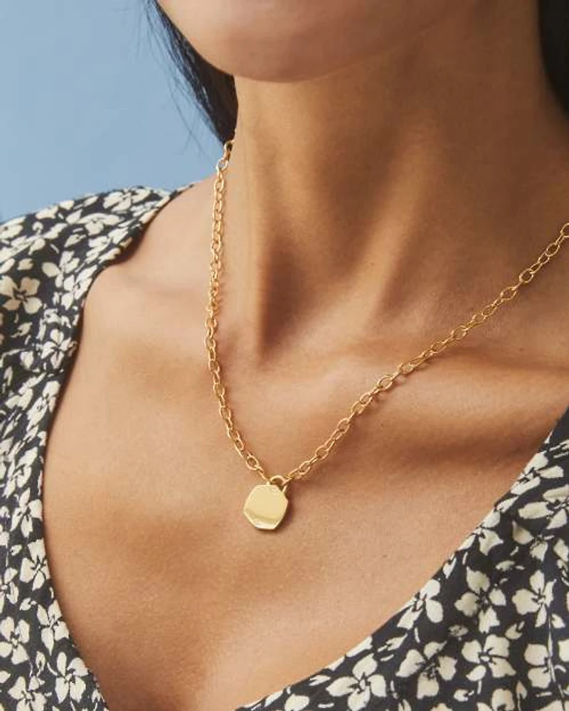 Davis Sterling Silver Chain Necklace in White Diamond