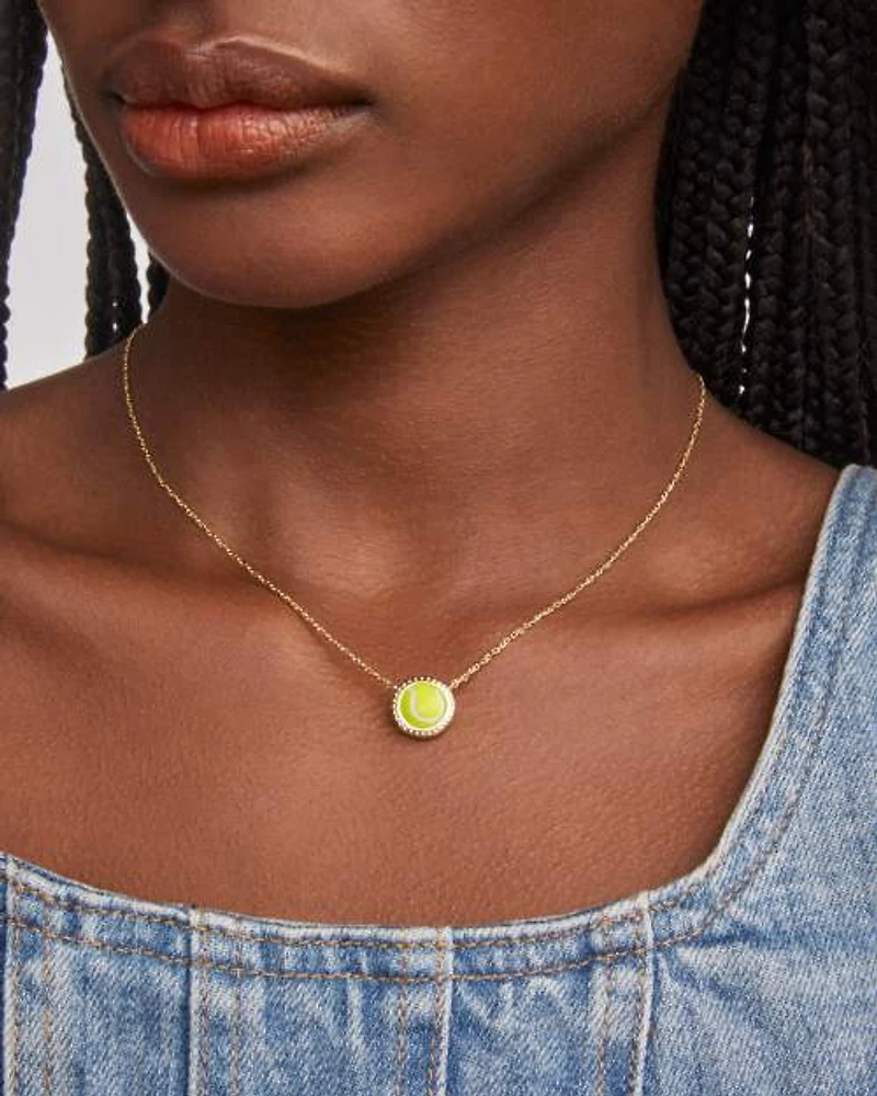 Tennis Short Pendant Necklace