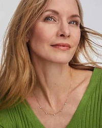 Audrey Strand Necklace White Diamond