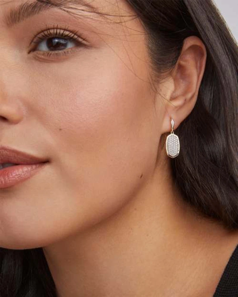 Lee Drop Earrings Pave Diamond