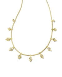 Kinsley Silver Strand Necklace White CZ