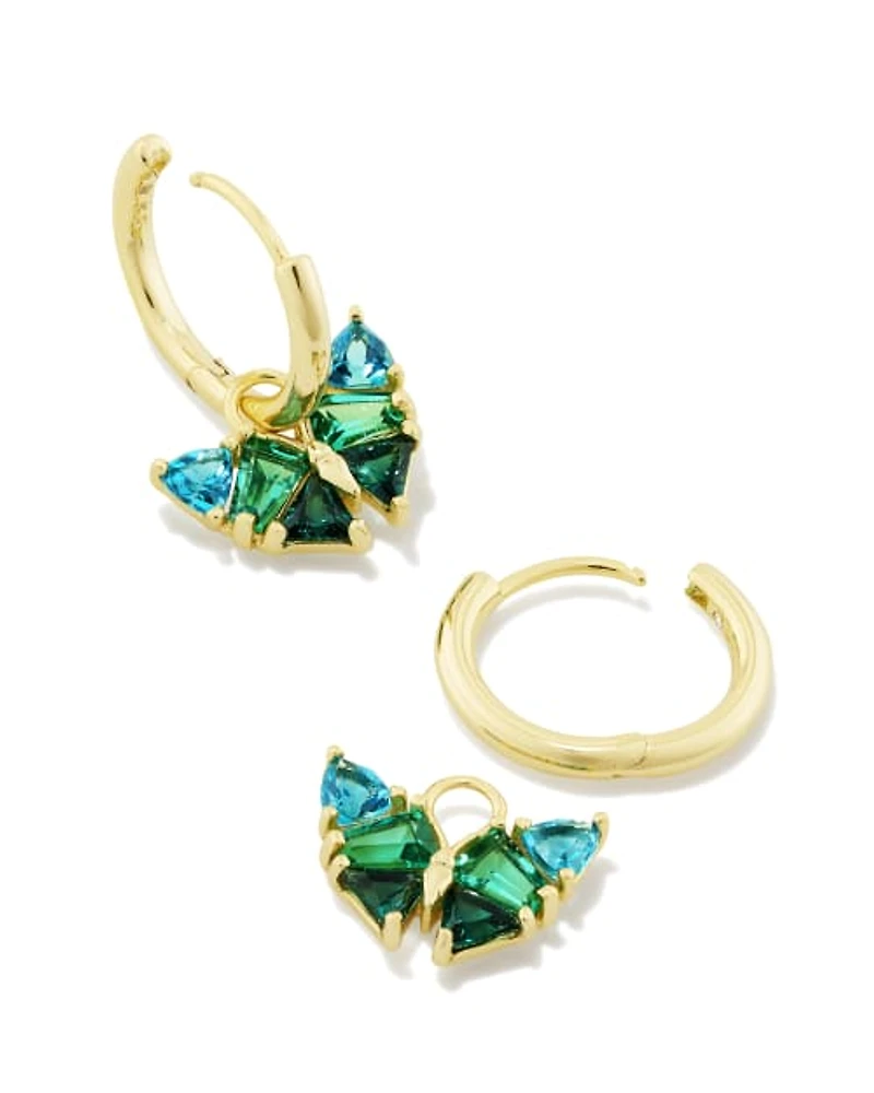 Blair Gold Butterfly Huggie Earrings Mix
