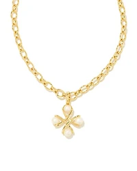 Everleigh Gold Pearl Pendant Necklace Freshwater Cultured