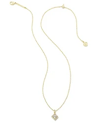 Gracie Gold Short Pendant Necklace White CZ