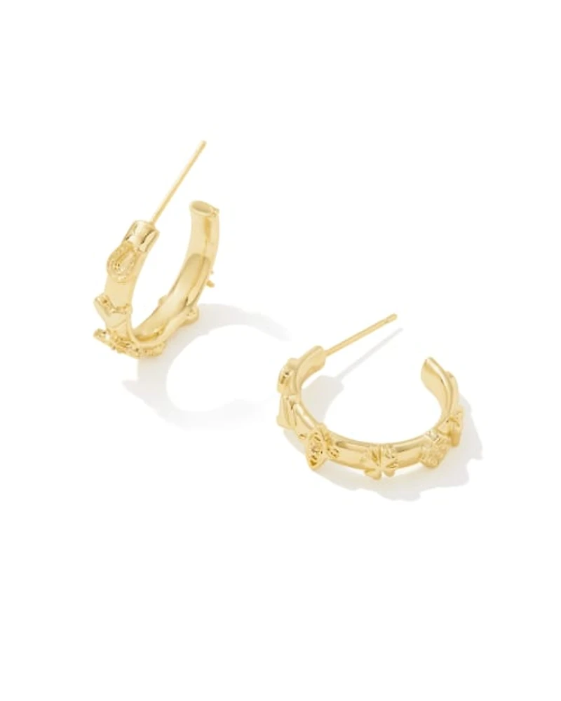Beatrix Small Hoop Earrings Gold