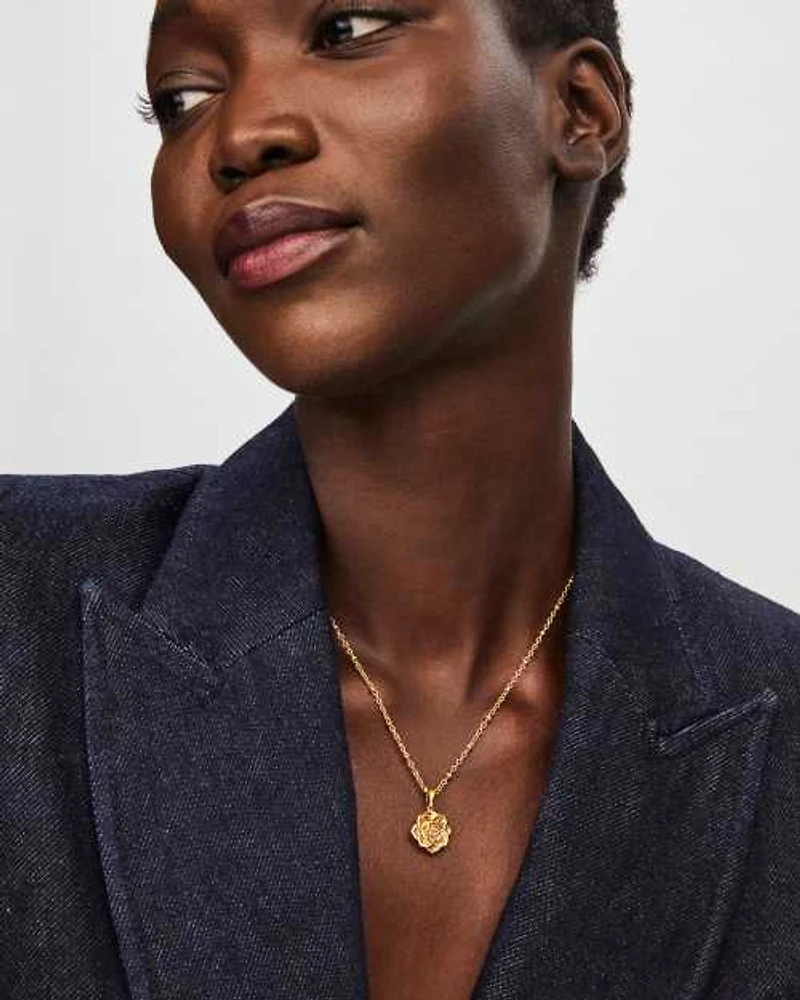 Ansel Rose Short Pendant Necklace