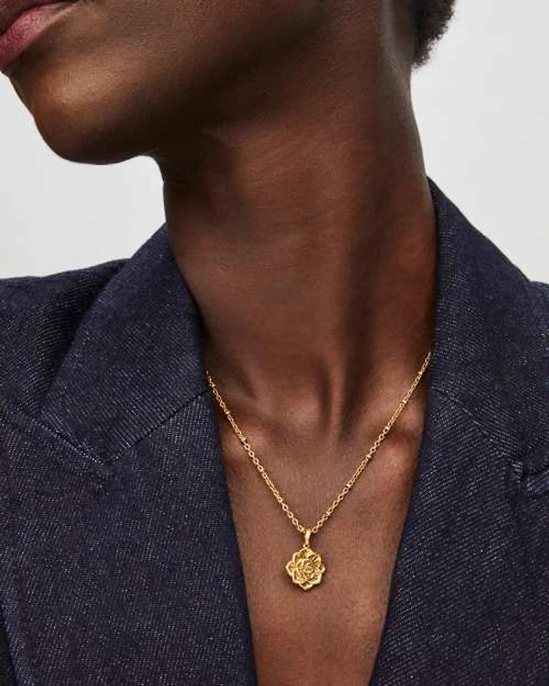 Ansel Rose Short Pendant Necklace