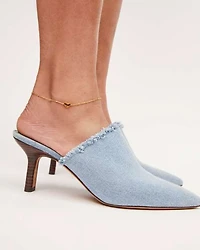 Ari Heart Chain Anklet in Gold Vermeil