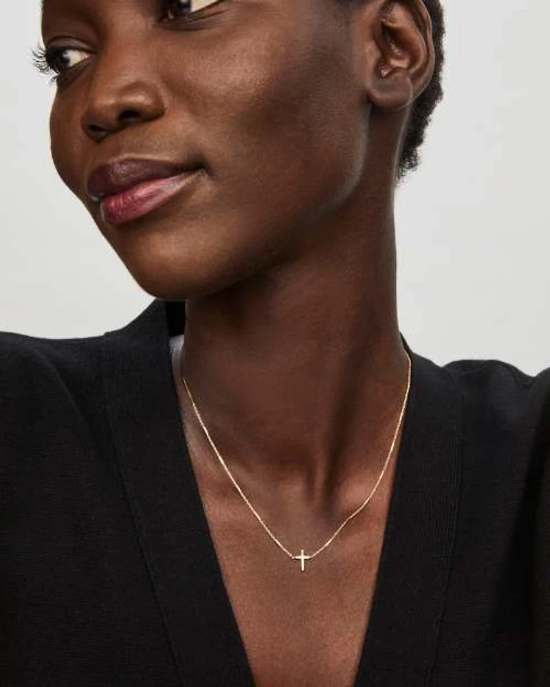 Delicate Cross Pendant Necklace