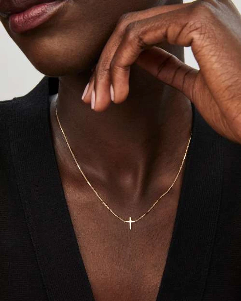 Delicate Cross Pendant Necklace