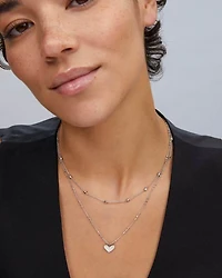 Ari Heart Multi Strand Necklace