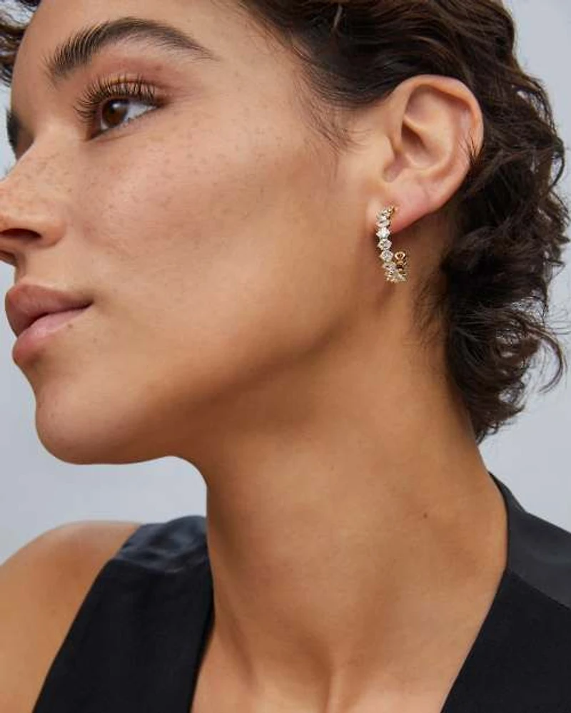 Cailin Crystal Hoop Earrings