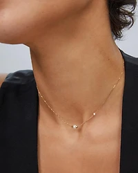 Cathleen 14k Gold Pendant Necklace Pearl