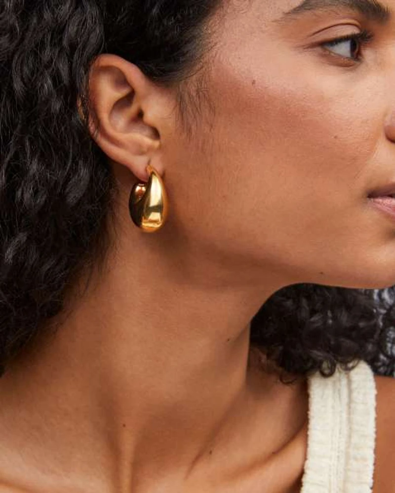 Raylyn Hoop Earrings 18k Gold Vermeil