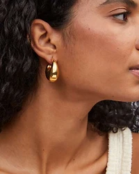 Raylyn Hoop Earrings 18k Gold Vermeil