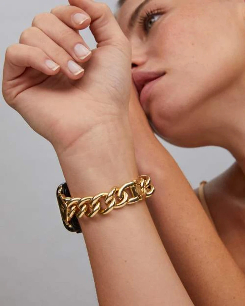 Whitley Chain Watch Band Gold Tone Stainless Steel