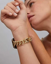 Whitley Chain Watch Band Gold Tone Stainless Steel