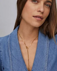 30 Inch Large Paperclip Chain Necklace in 18k Gold Vermeil