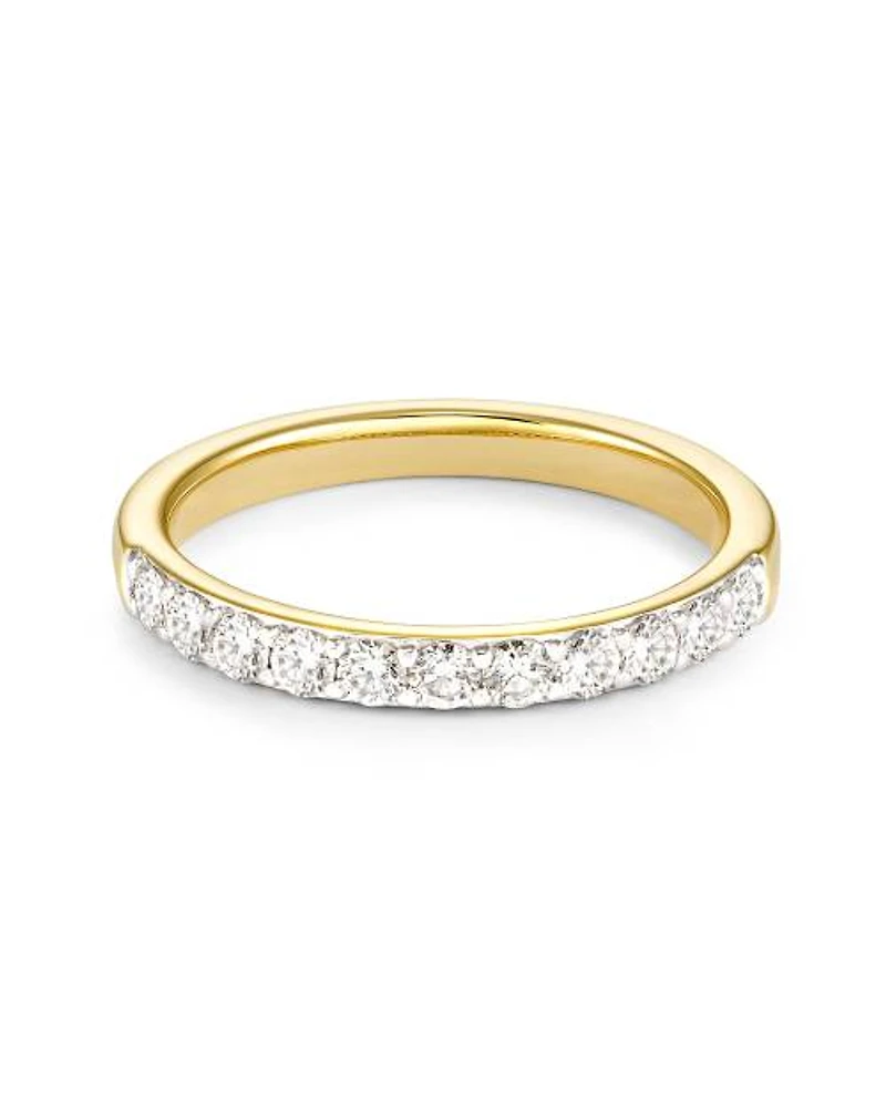 Raleigh 14k White Gold Band Ring Diamond