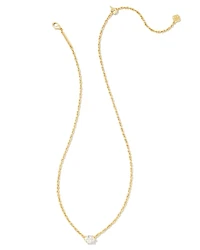 Cailin Gold Pendant Necklace Blue Violet Crystal