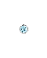 Iva Sterling Silver Single Stud Earring in White Topaz